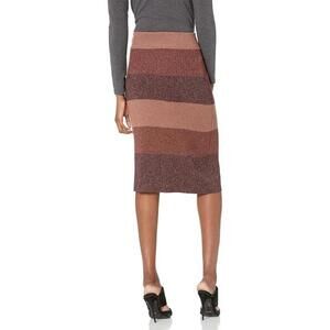 Paige, XL, Grape & Bronze, Women's Midi Skirt